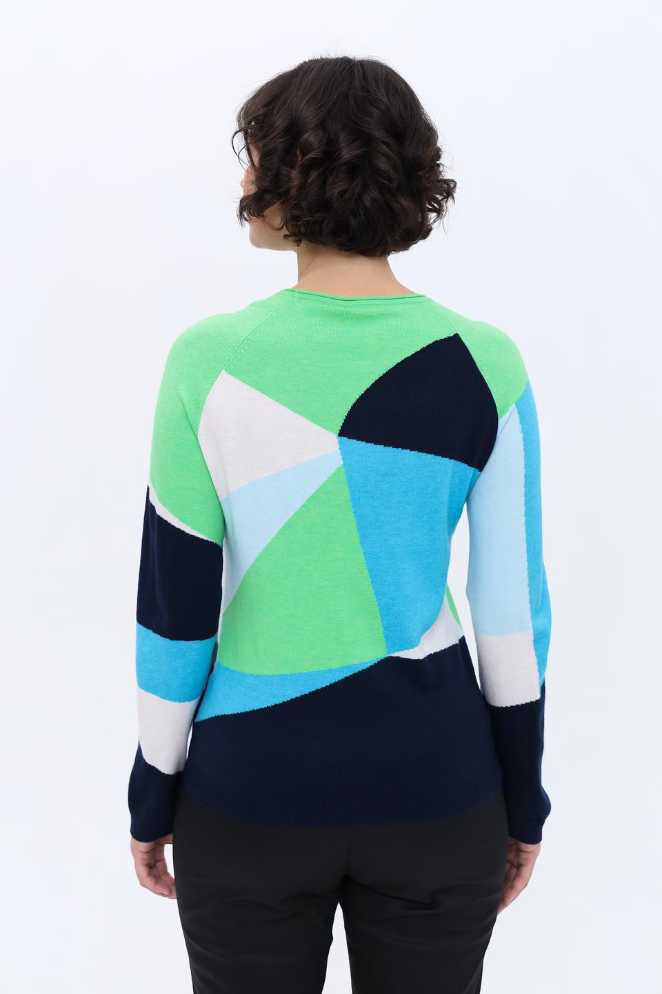 Пуловер Rabe collection геометрия