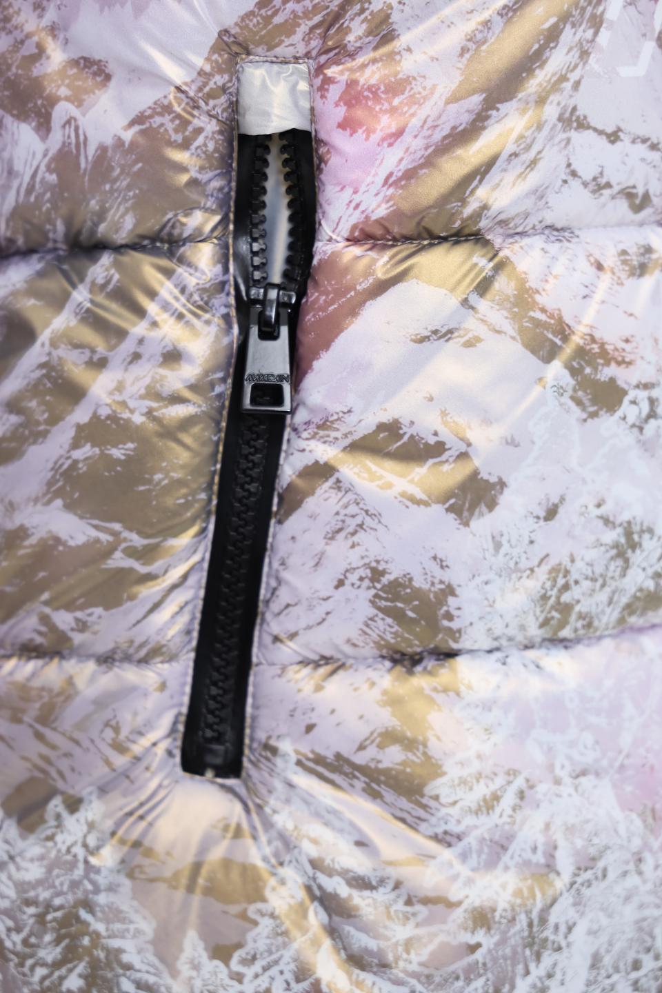 Куртка Marc Cain Sports с принтом серебристая