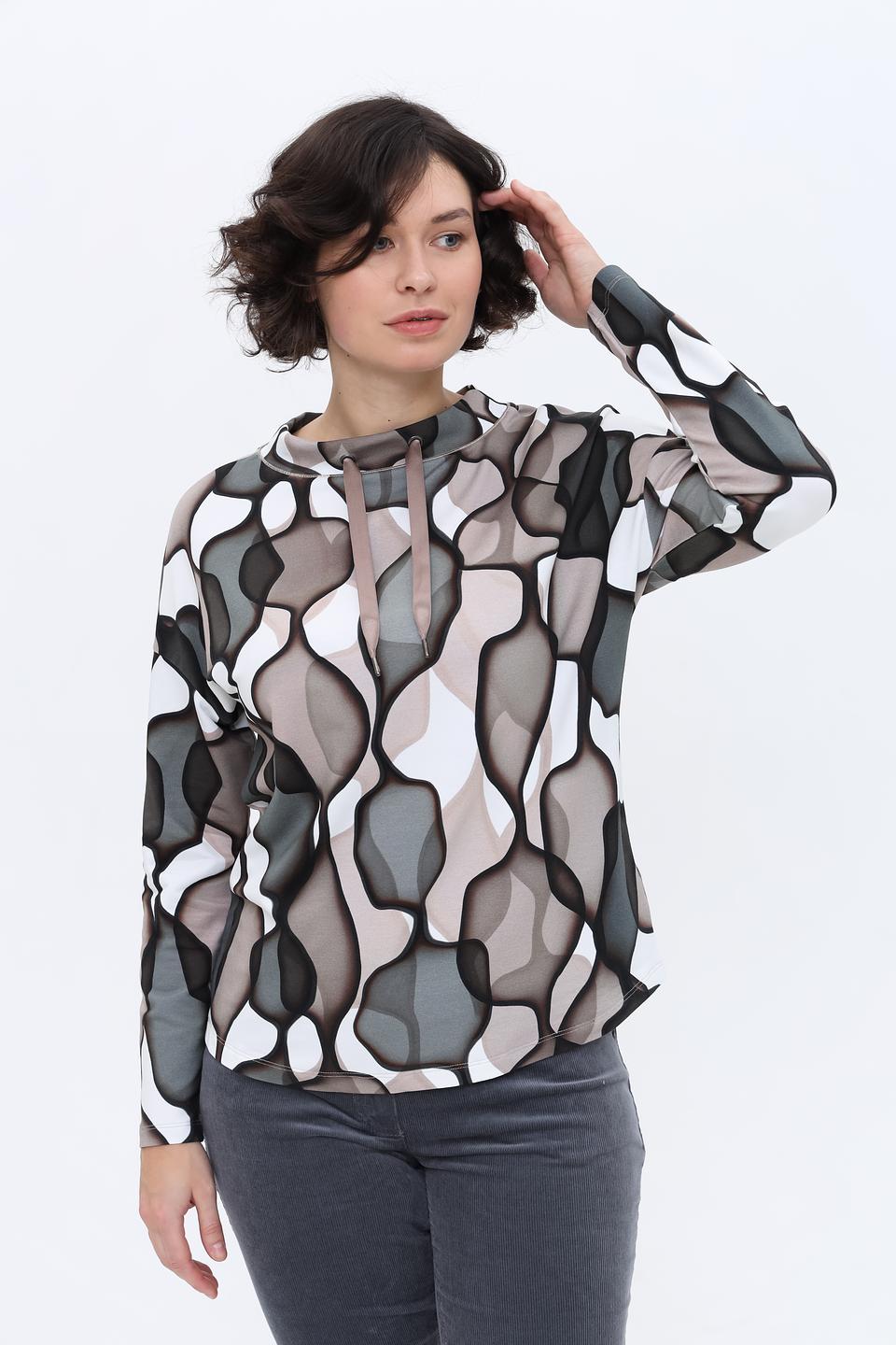 Пуловер Lecomte с принтом