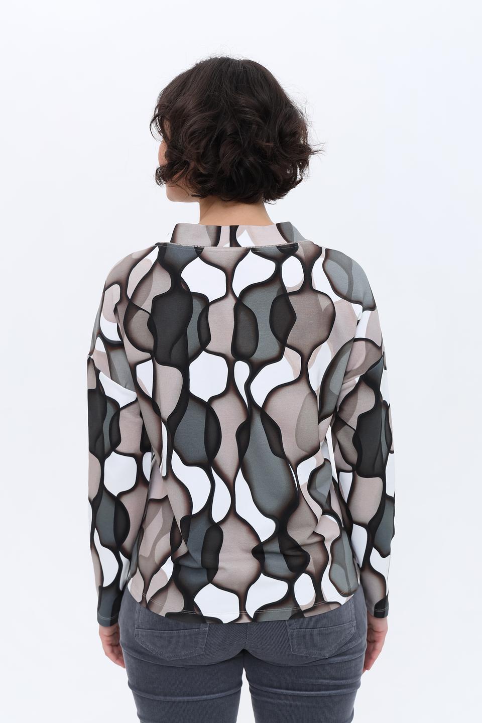 Пуловер Lecomte с принтом