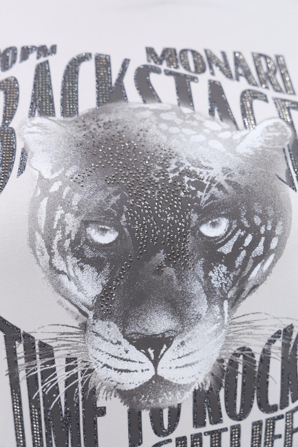 Пуловер Monari с принтом тигра