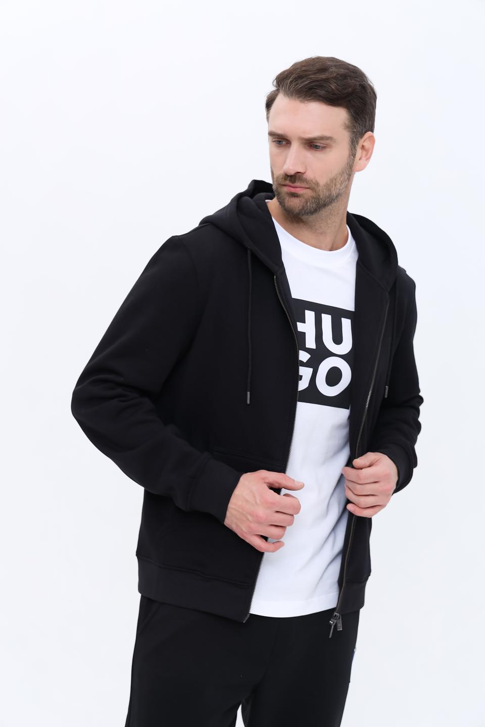 Кардиган Gaudi мужской чёрный на молнии