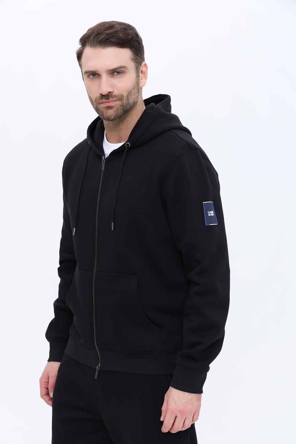 Кардиган Gaudi мужской чёрный на молнии