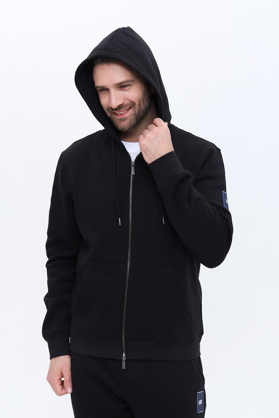 Кардиган Gaudi мужской чёрный на молнии