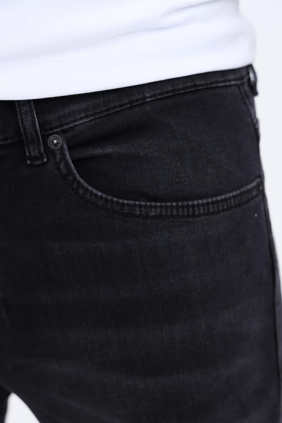 Джинсы Boss Orange узкие, чёрные