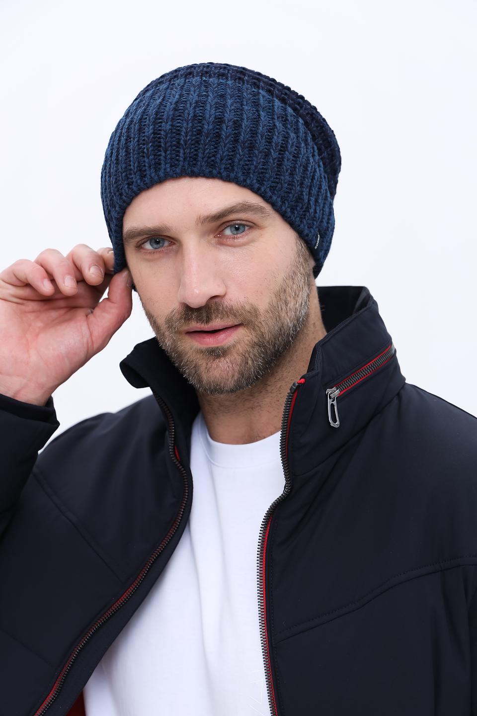 Шапка Lerros вязаная синяя