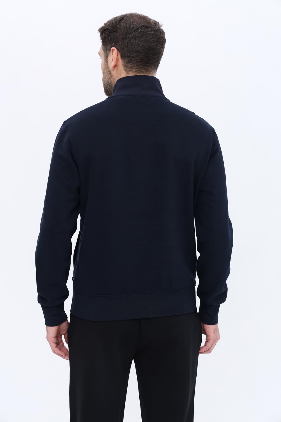Джемпер Granchio мужской тёмно-синий с молнией