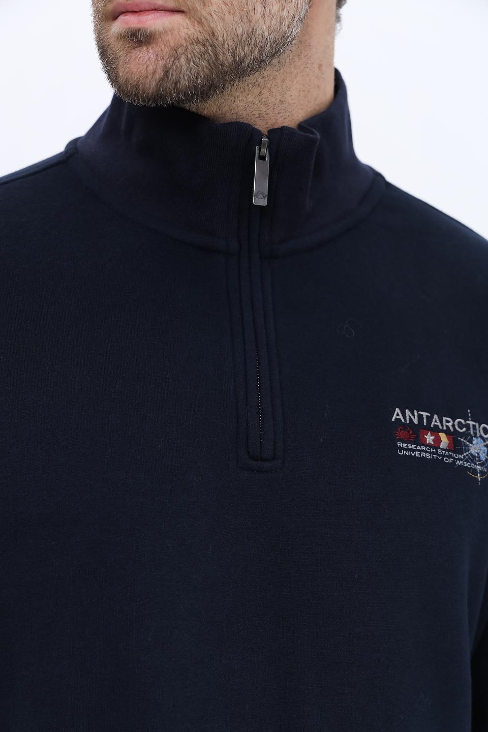 Джемпер Granchio мужской тёмно-синий с молнией