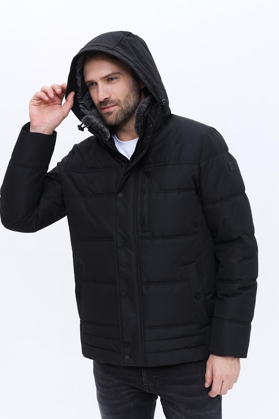 Куртка Red Point чёрная с мехом