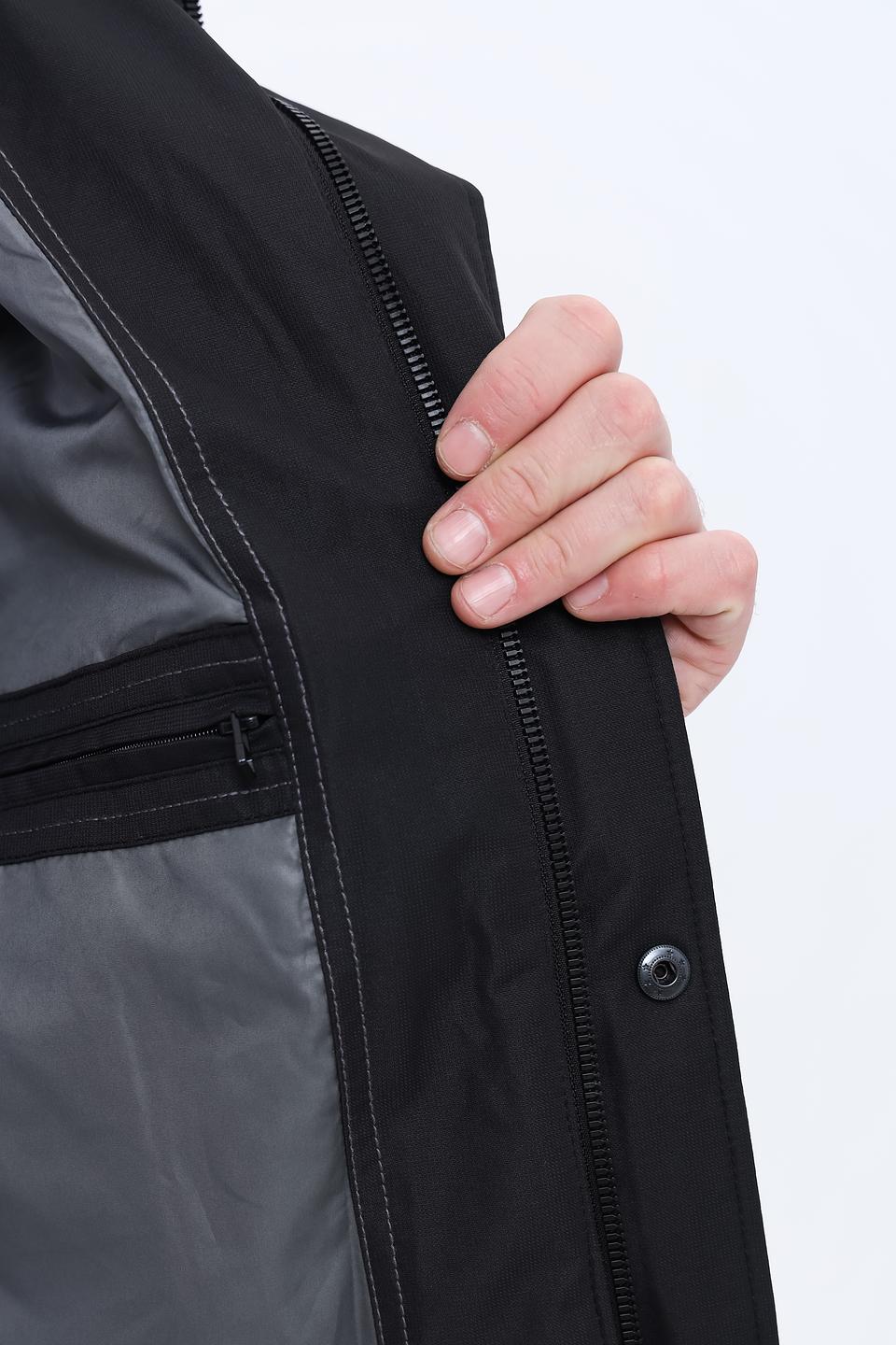 Куртка Red Point чёрная с мехом