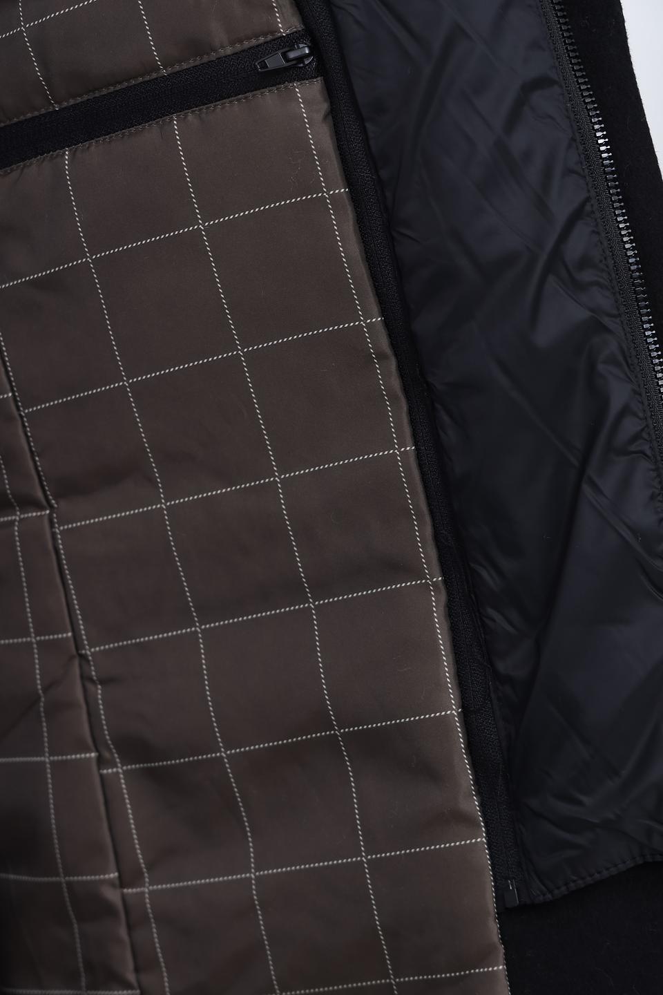 Пальто Granchio чёрное приталенное