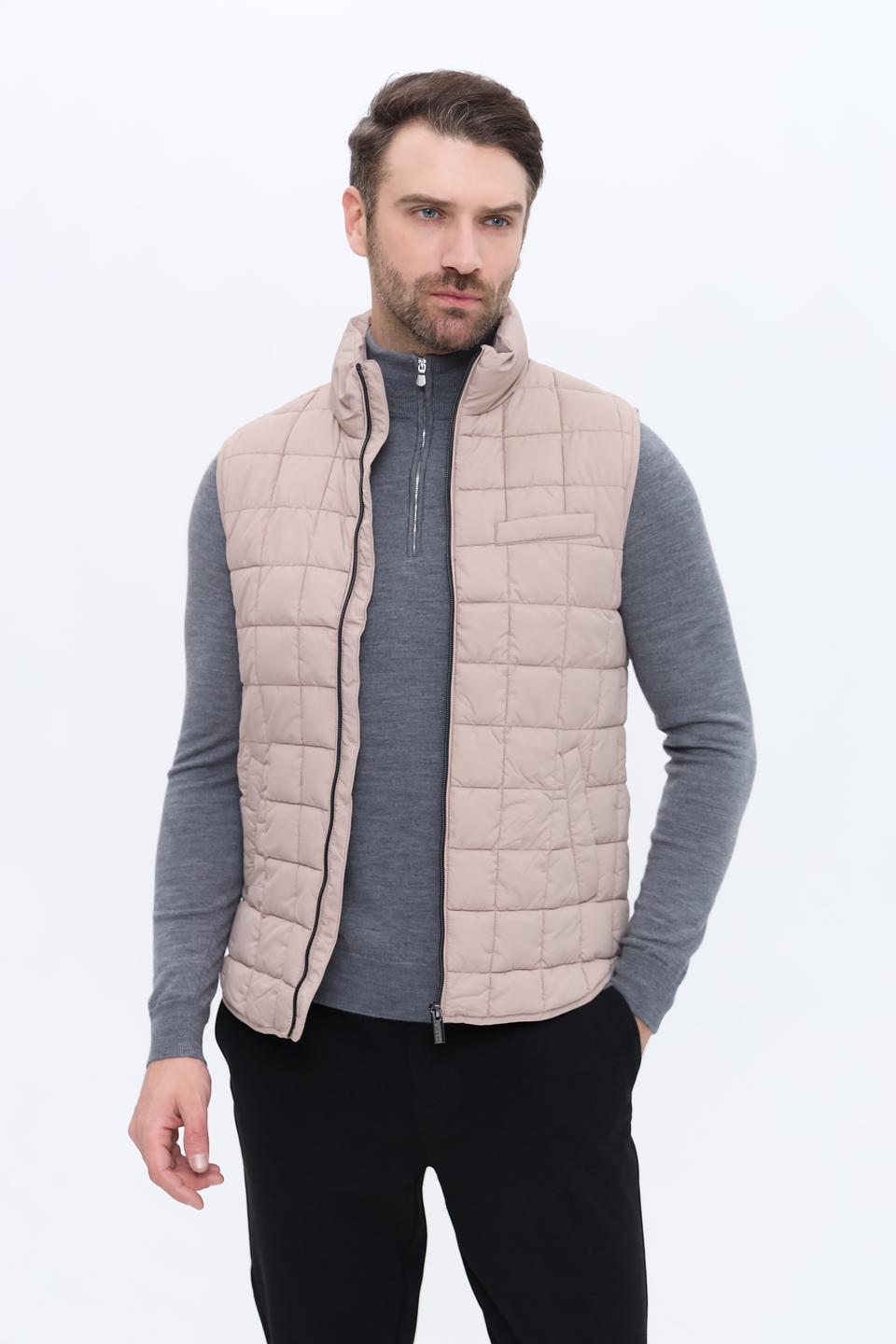 Жилет Alcott стеганый бежевый