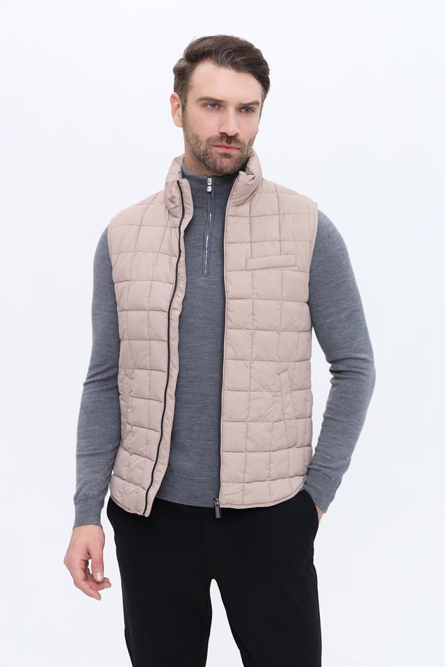 Жилет Alcott стеганый бежевый