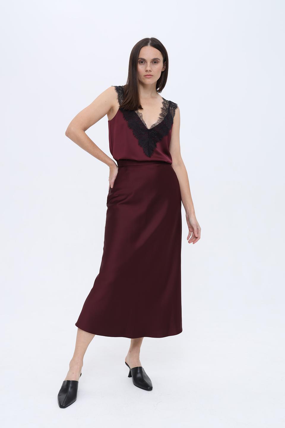 Юбка Boss Black винная