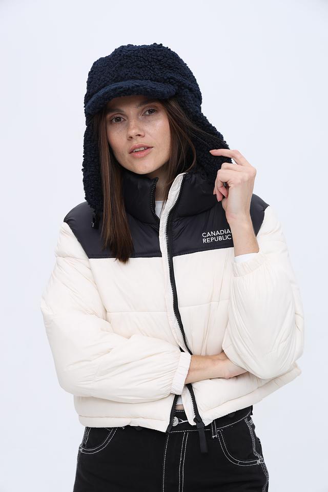 Шапка-ушанка Seeberger тёмно-синяя