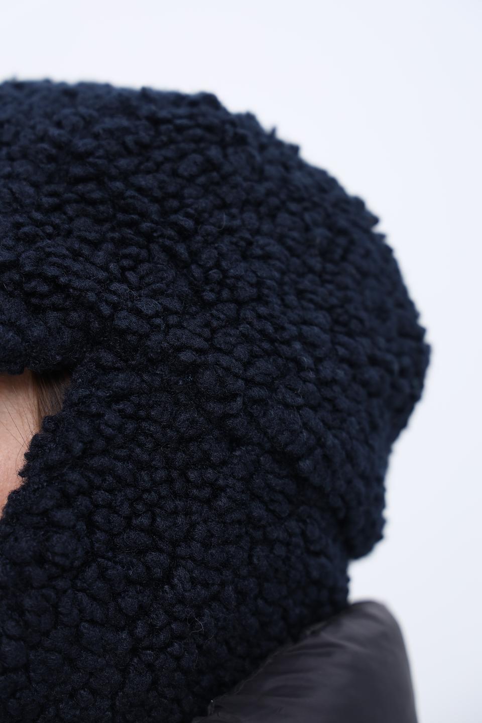 Шапка-ушанка Seeberger тёмно-синяя