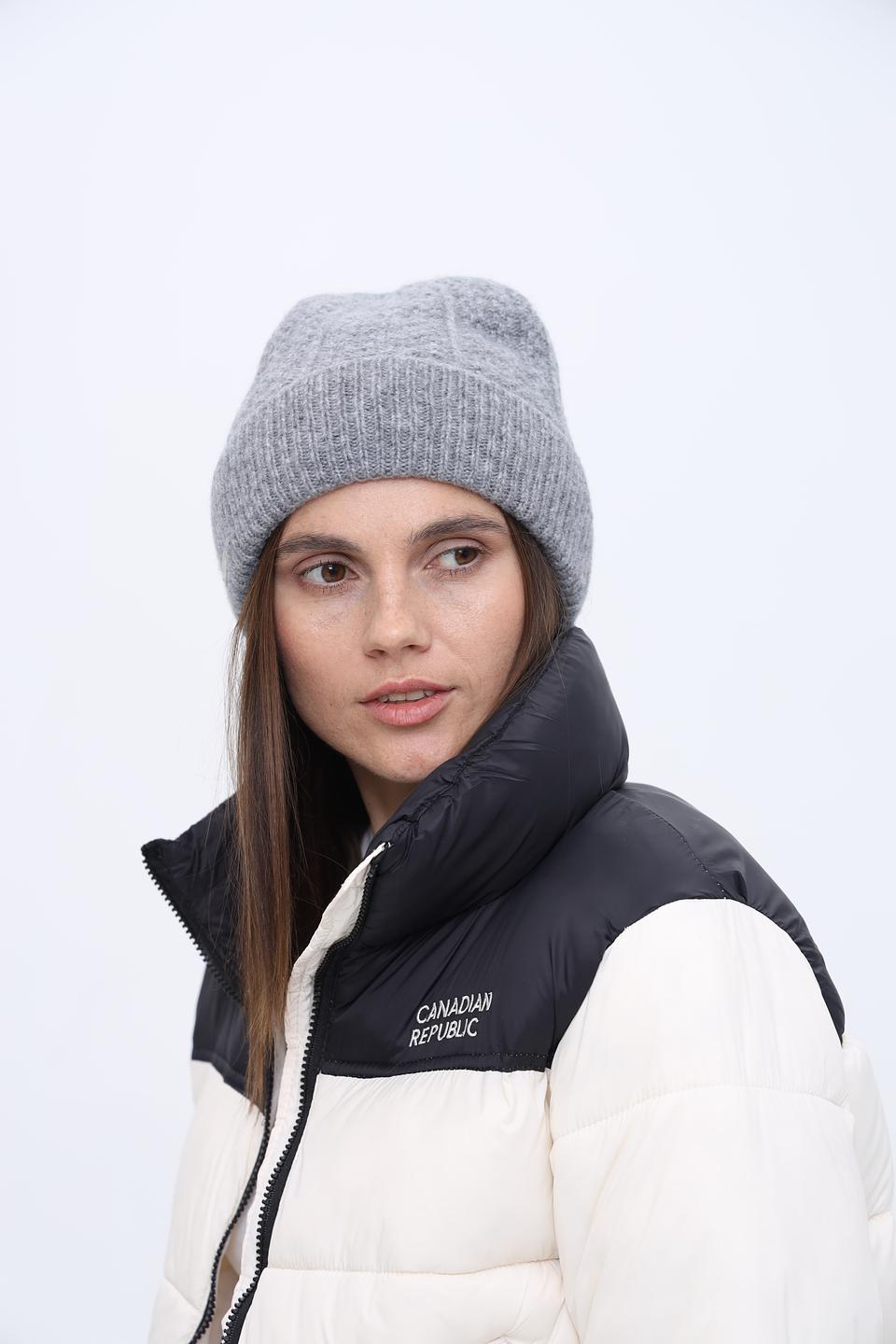 Шапка Seeberger серая меланж