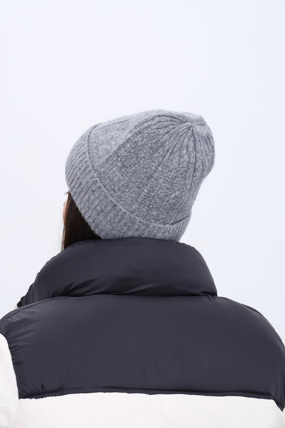 Шапка Seeberger серая меланж