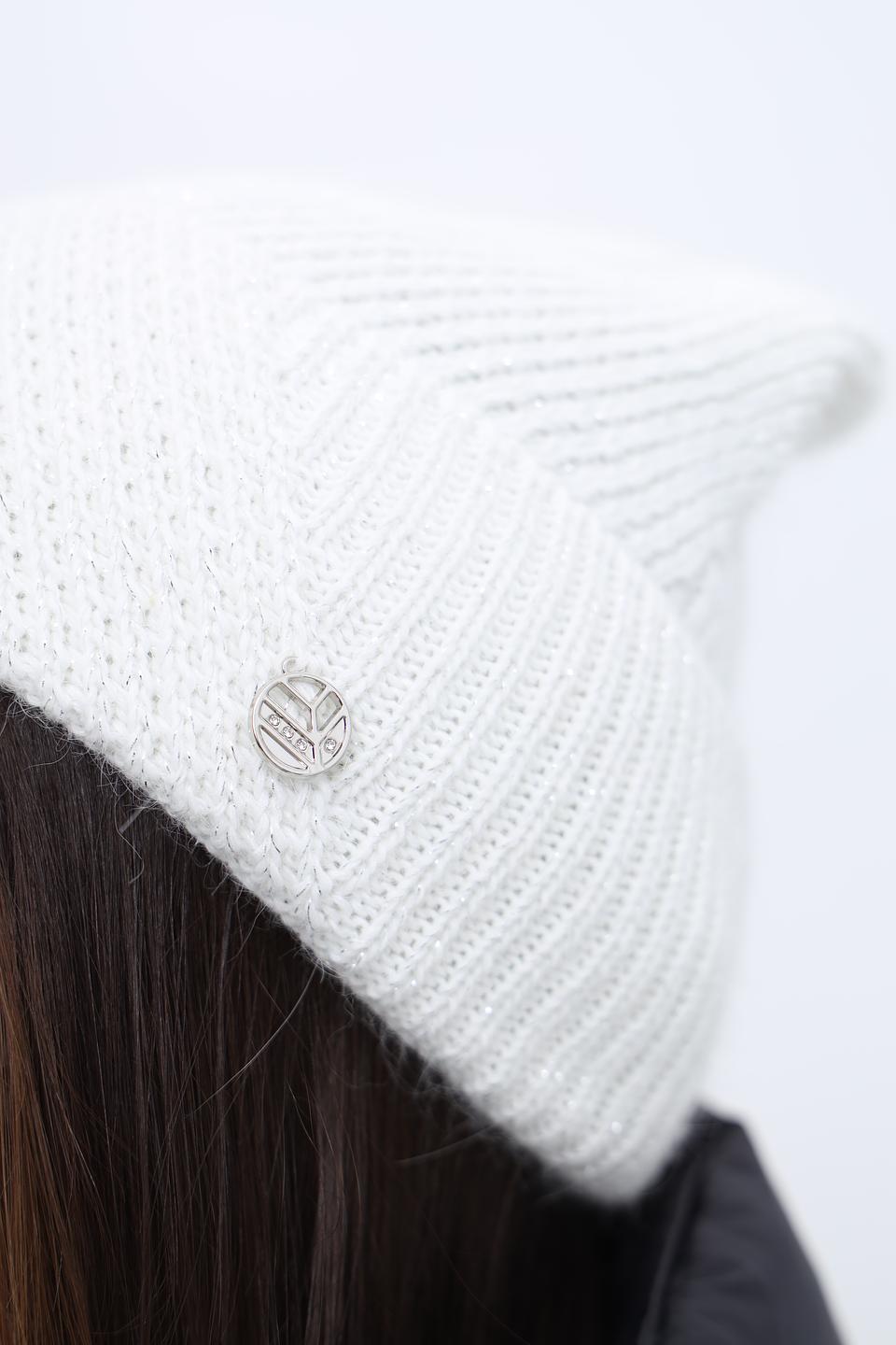 Шапка Marhatter вязаная белая