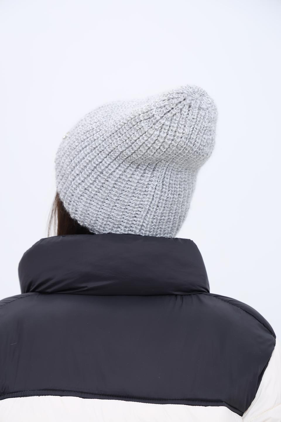 Шапка Marhatter вязаная серая