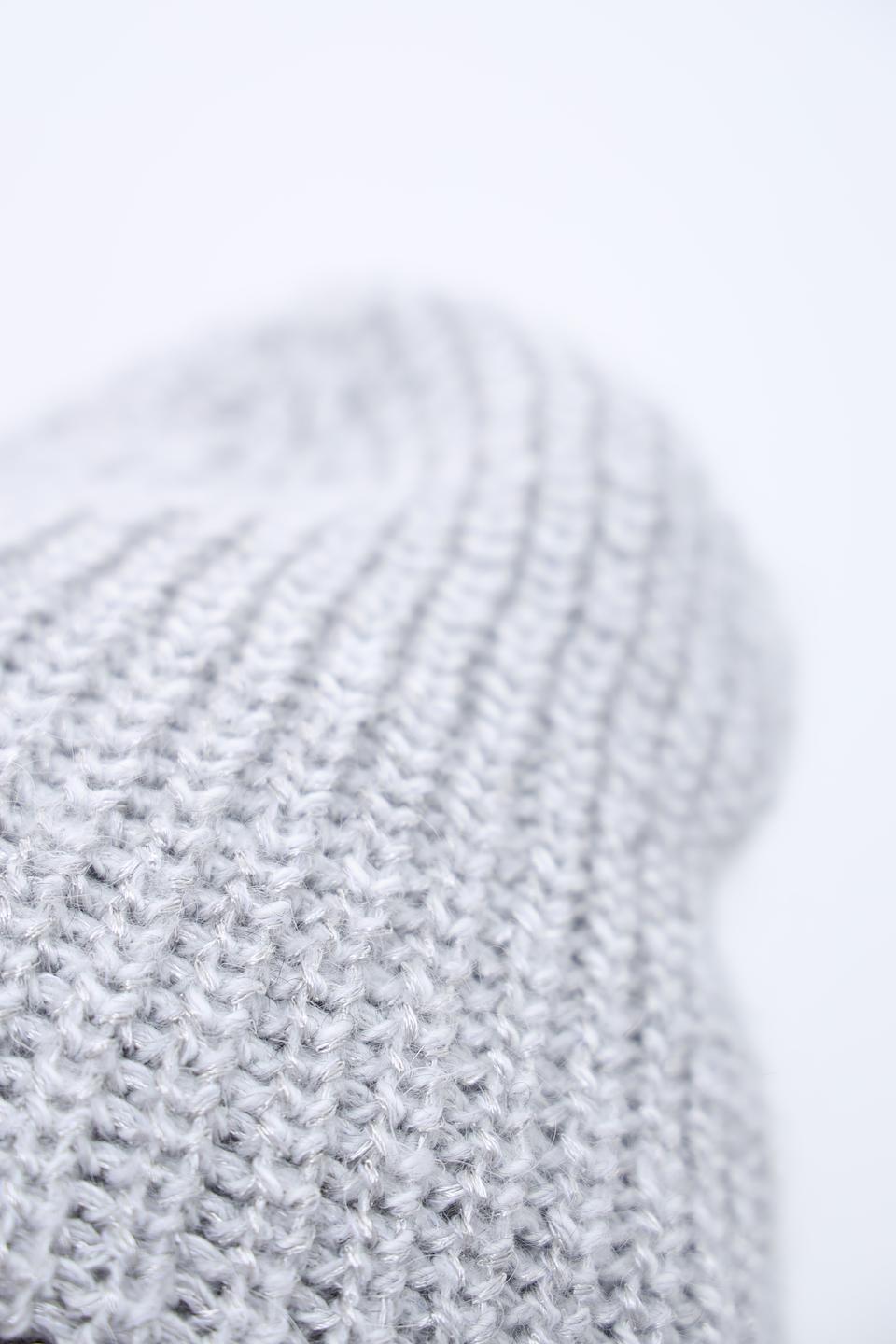 Шапка Marhatter вязаная серая