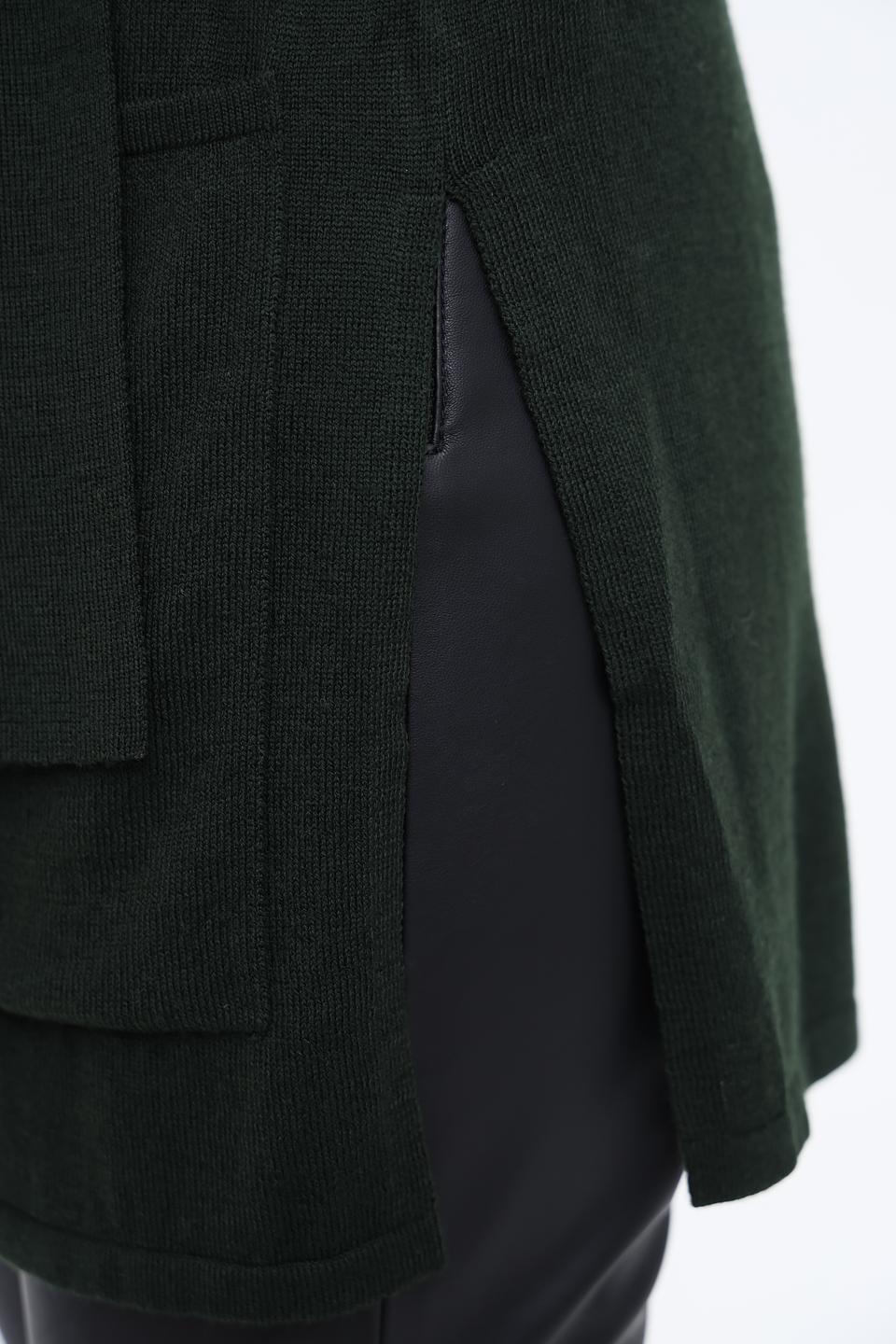 Жилет Pezzo с капюшоном, тёмно-зелёный