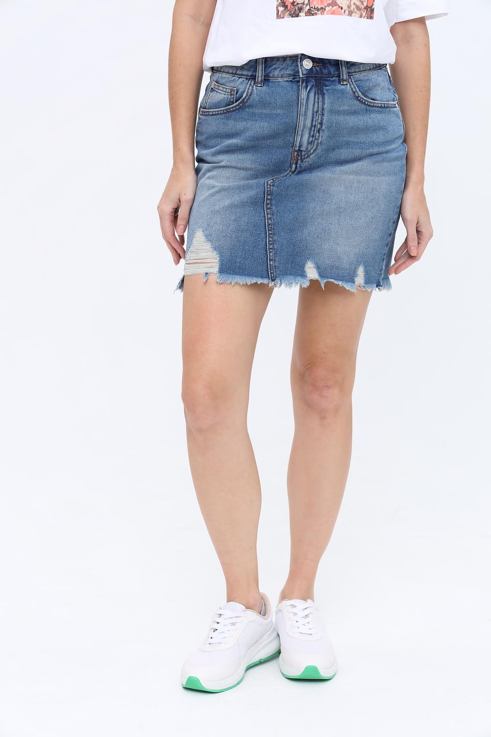 Юбка джинсовая Alcott голубая