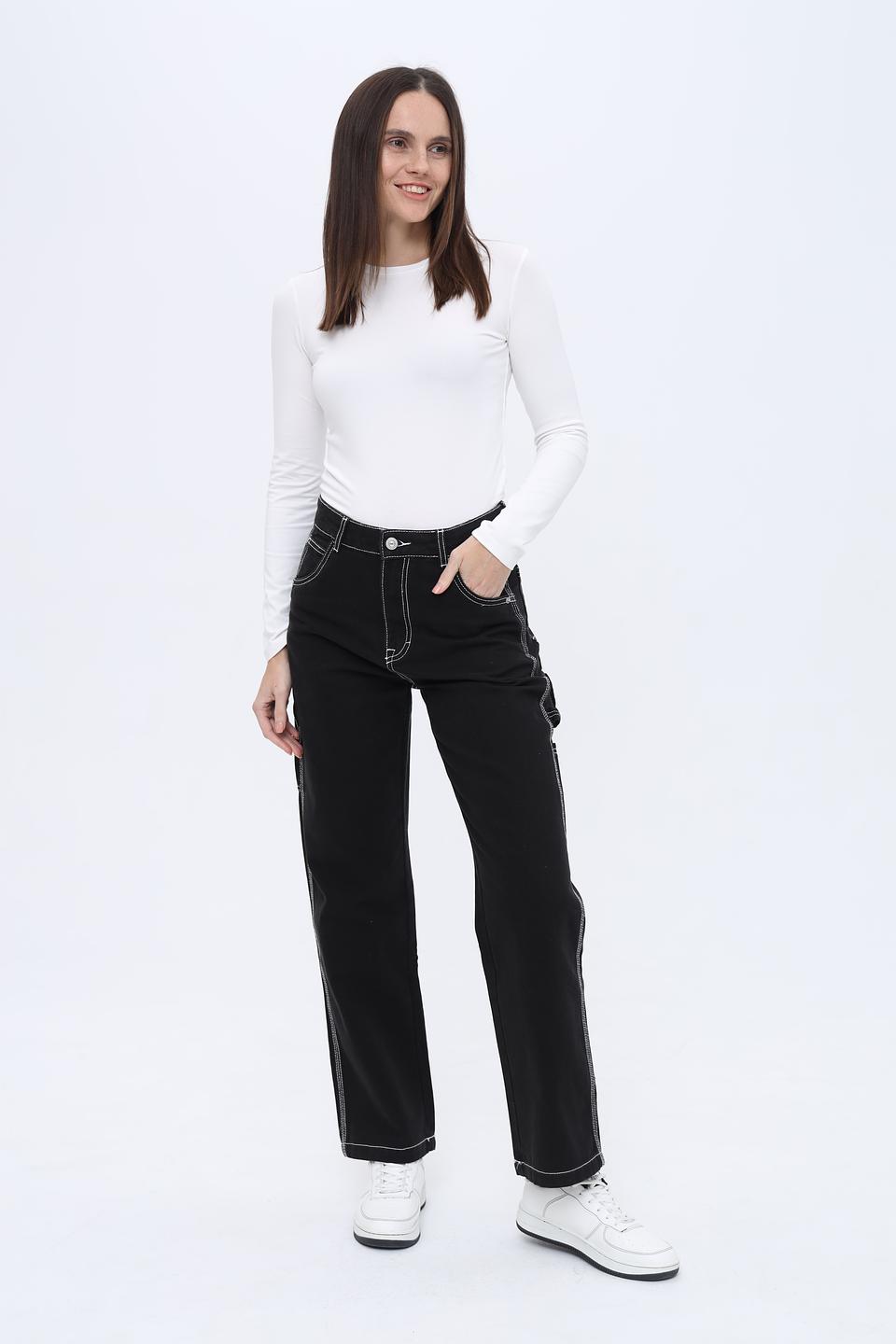 Брюки Alcott карго чёрные