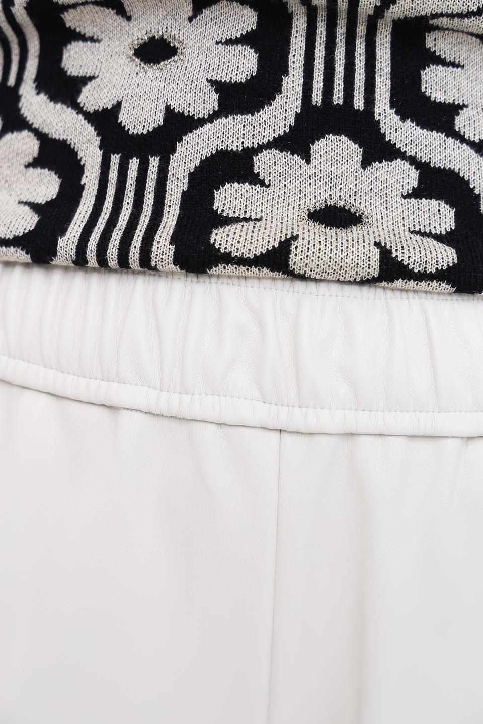 Брюки Leo & Ugo жен. офф-вайт