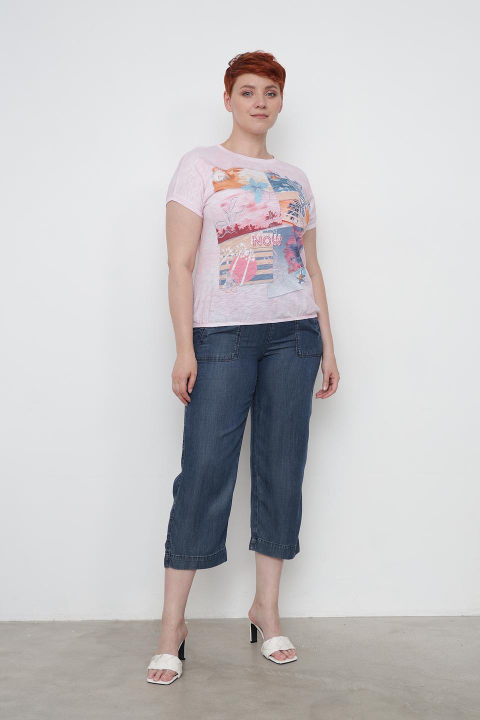 Футболка Thomas Rabe с принтом розовый