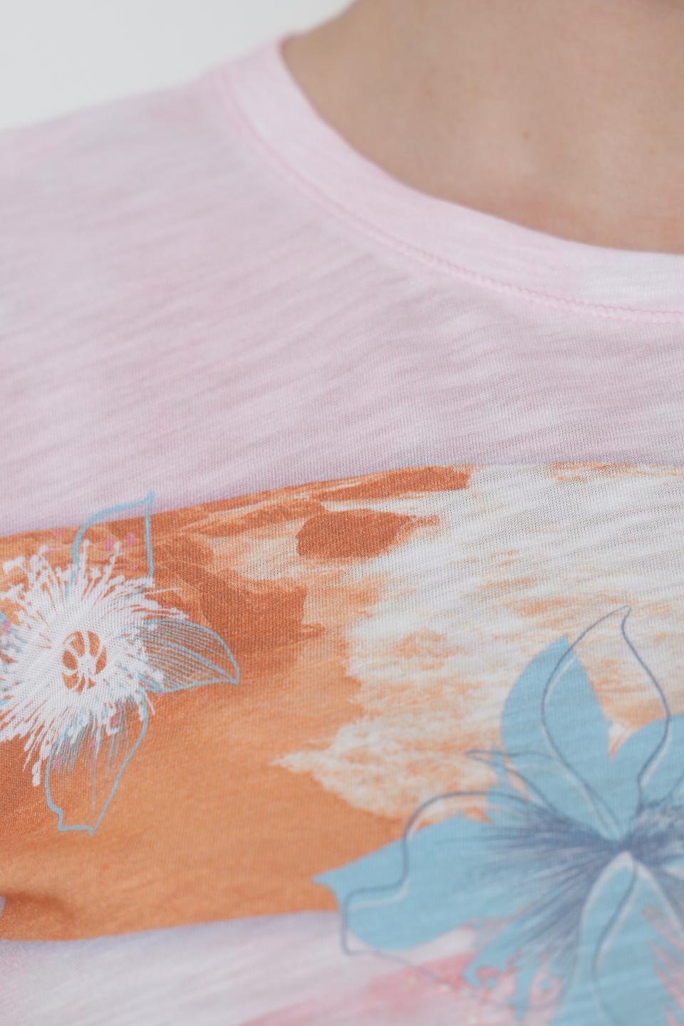 Футболка Thomas Rabe с принтом розовый