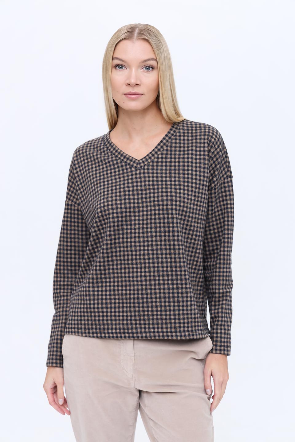 Пуловер Tom Tailor в клетку