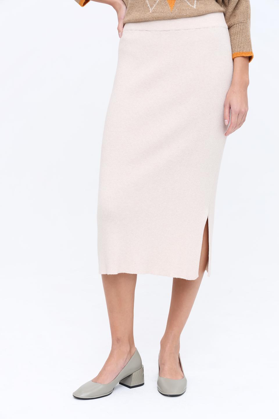 Юбка Broadway трикотажная бежевая