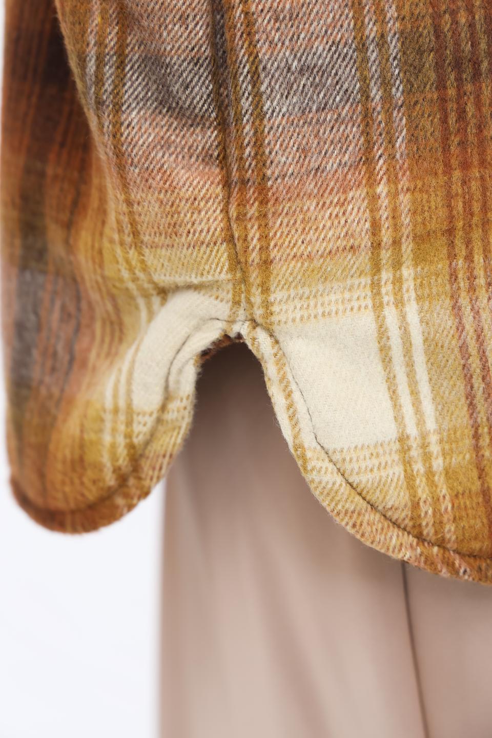 Рубашка Alcott в клетку коричневая