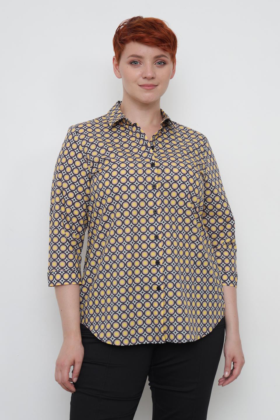 Рубашка Erfo с геометрическим принтом