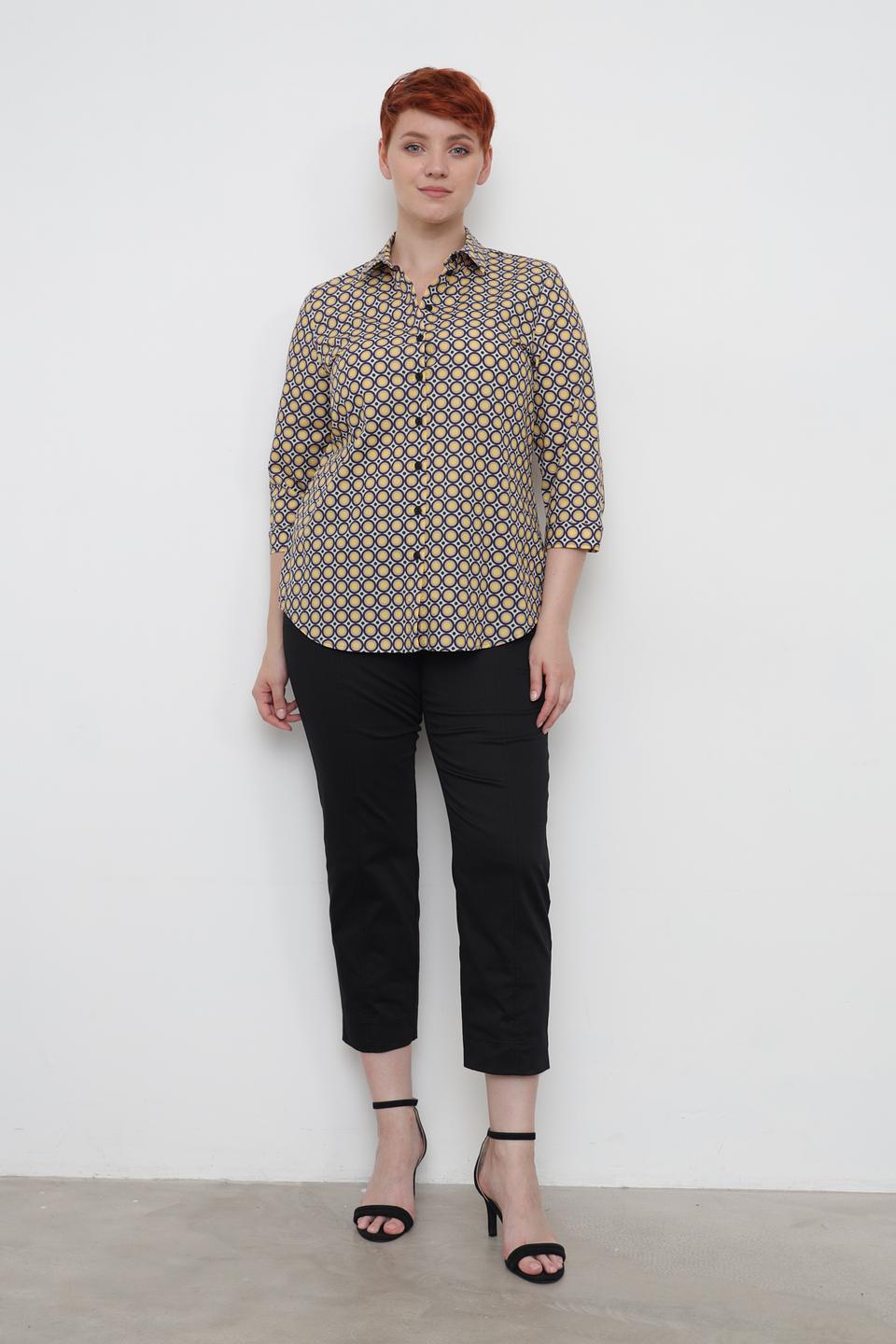Рубашка Erfo с геометрическим принтом