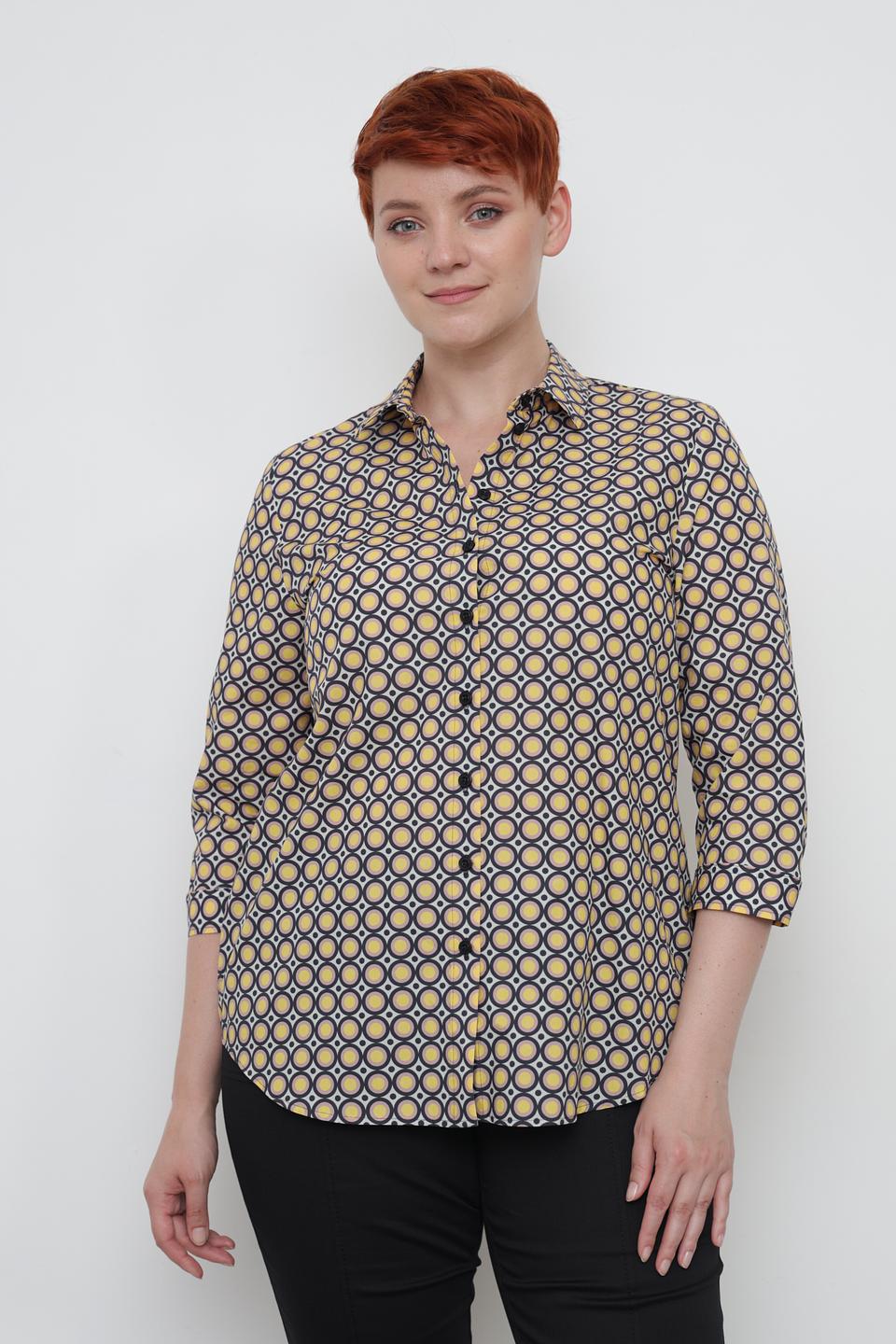 Рубашка Erfo с геометрическим принтом