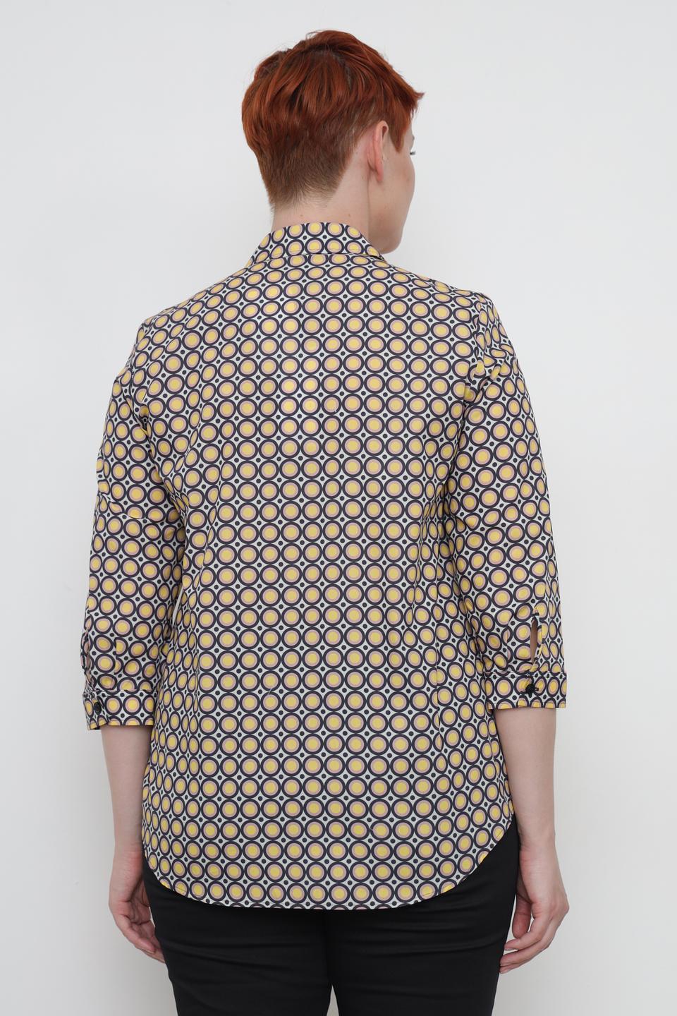 Рубашка Erfo с геометрическим принтом