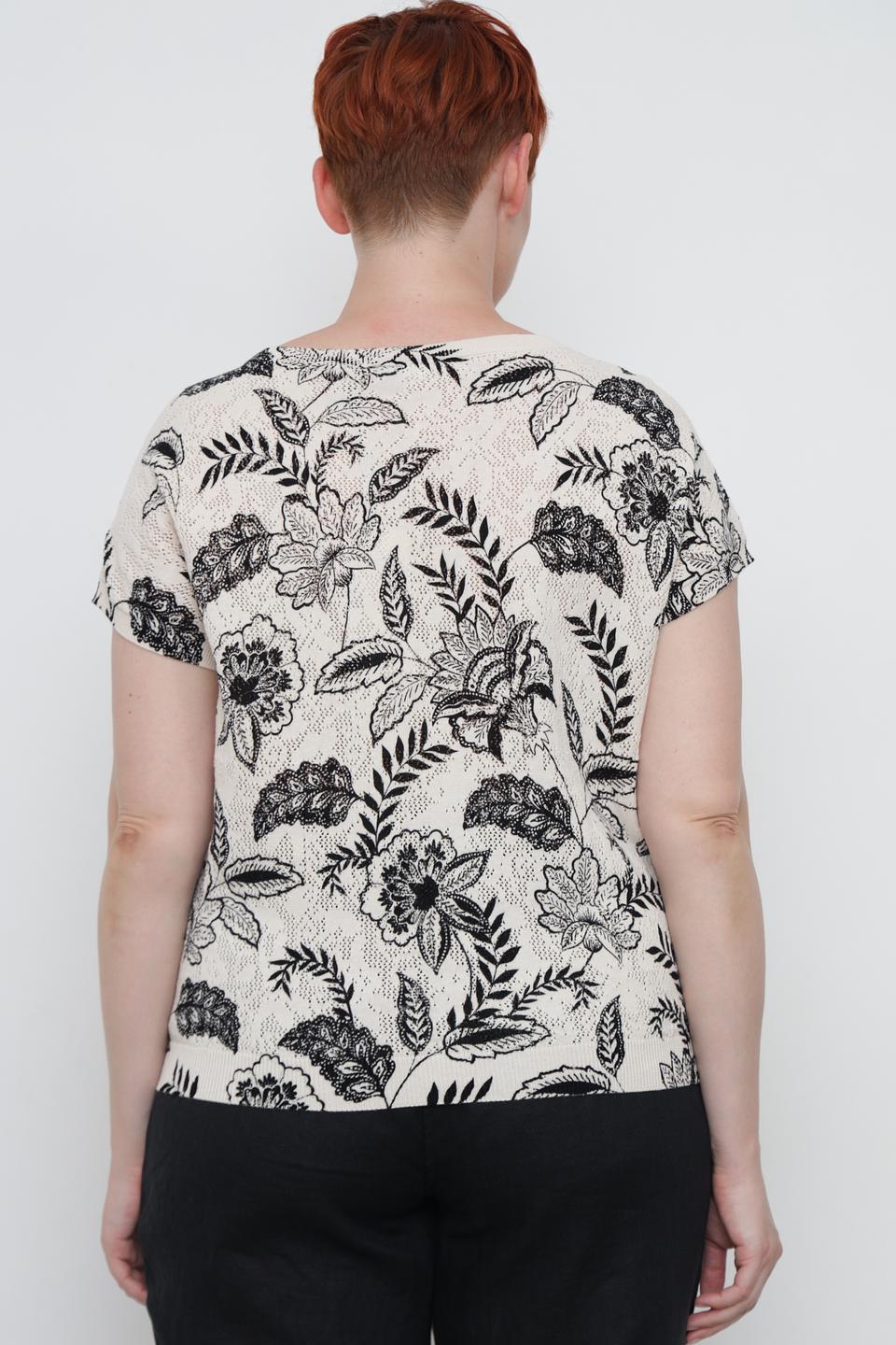 Пуловер Taifun с цветочным принтом