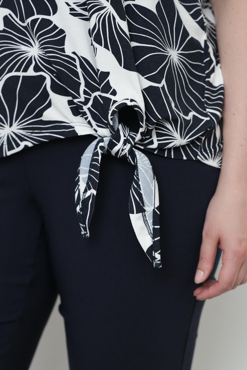 Блуза Frapp с цветочным принтом