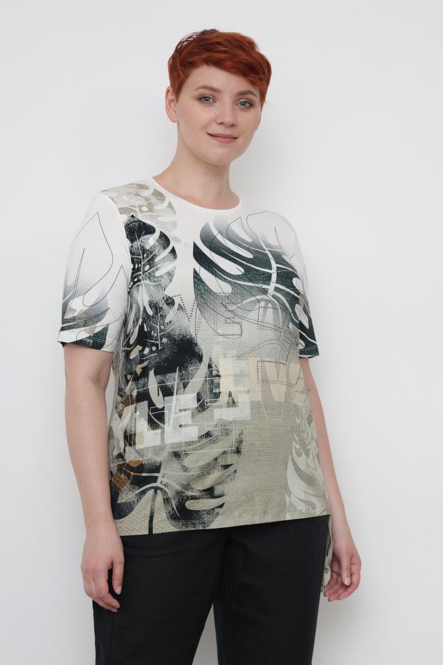 Футболка Frank Walder с принтом листьев