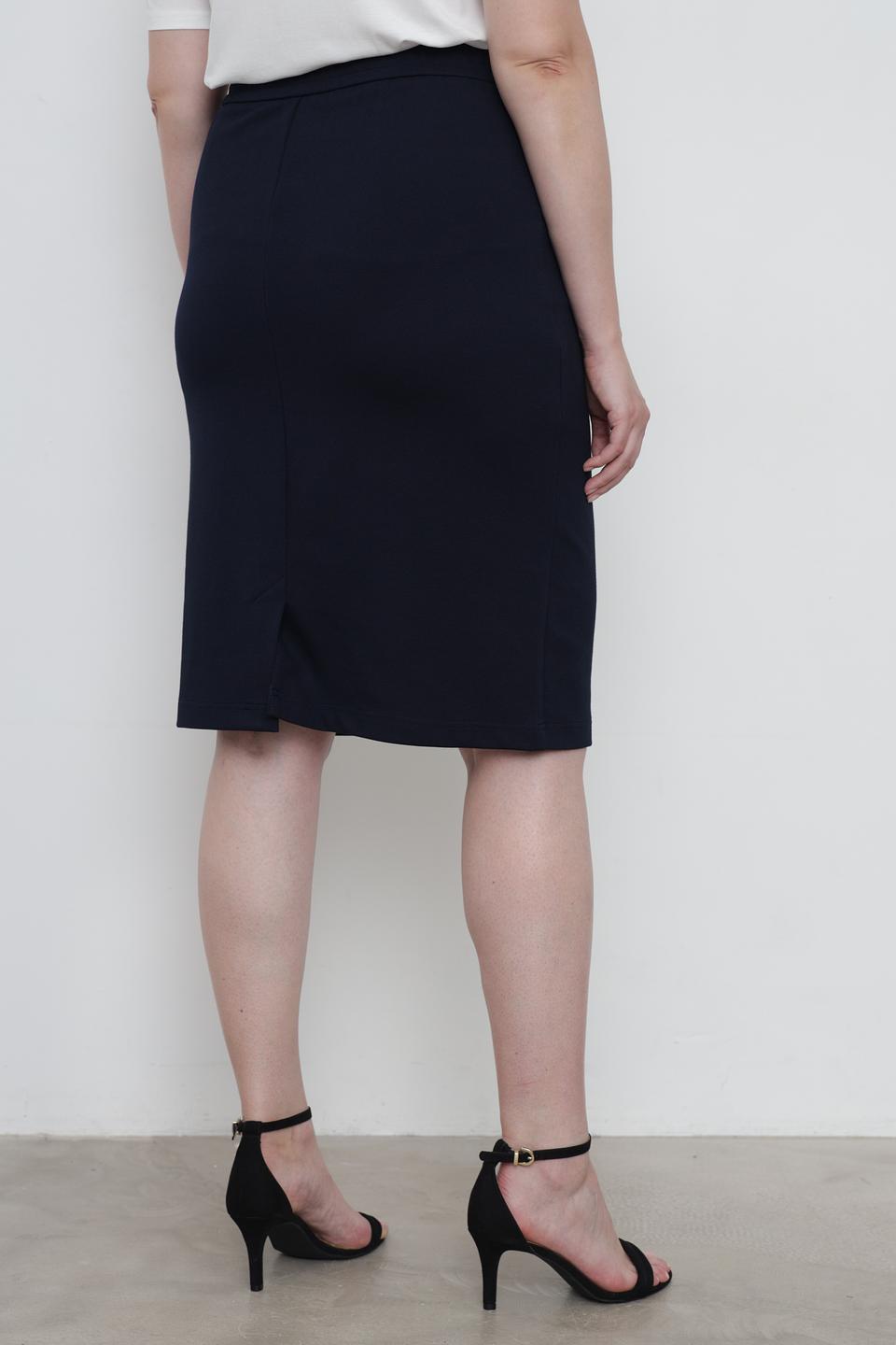 Юбка Rabe collection темно-синяя с карманами