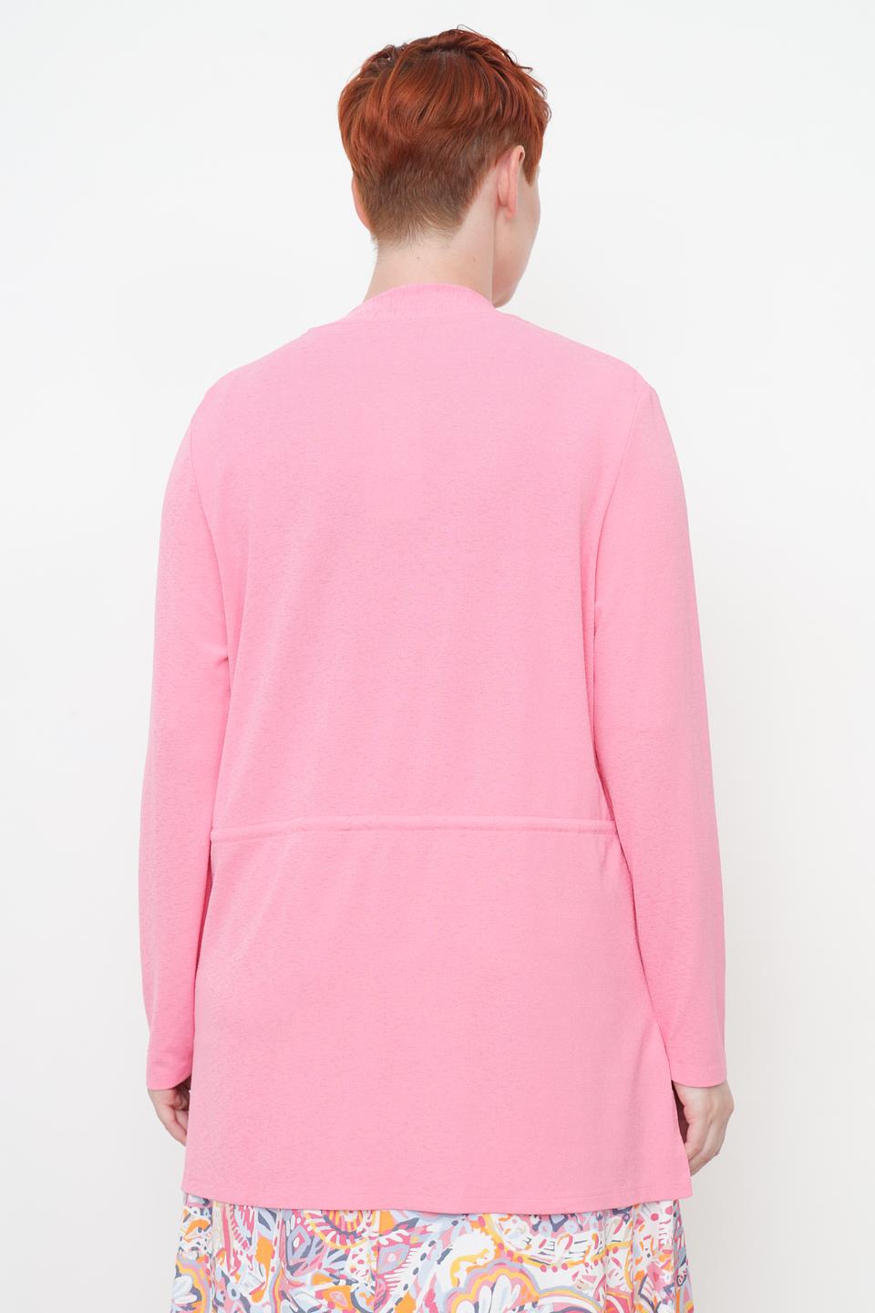 Кардиган Lebek с кулиской розовый