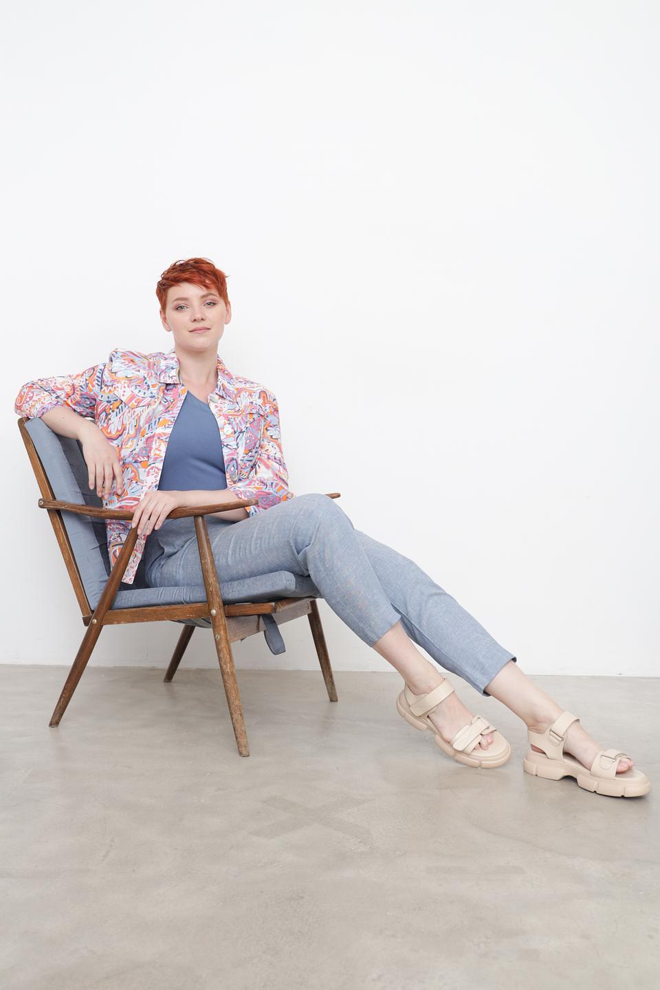 Рубашка Lebek с принтом