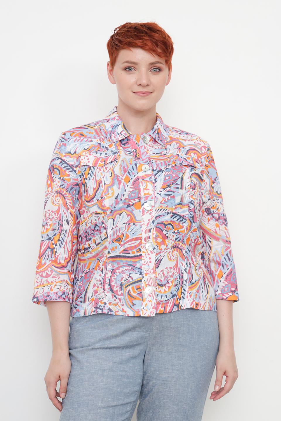 Рубашка Lebek с принтом