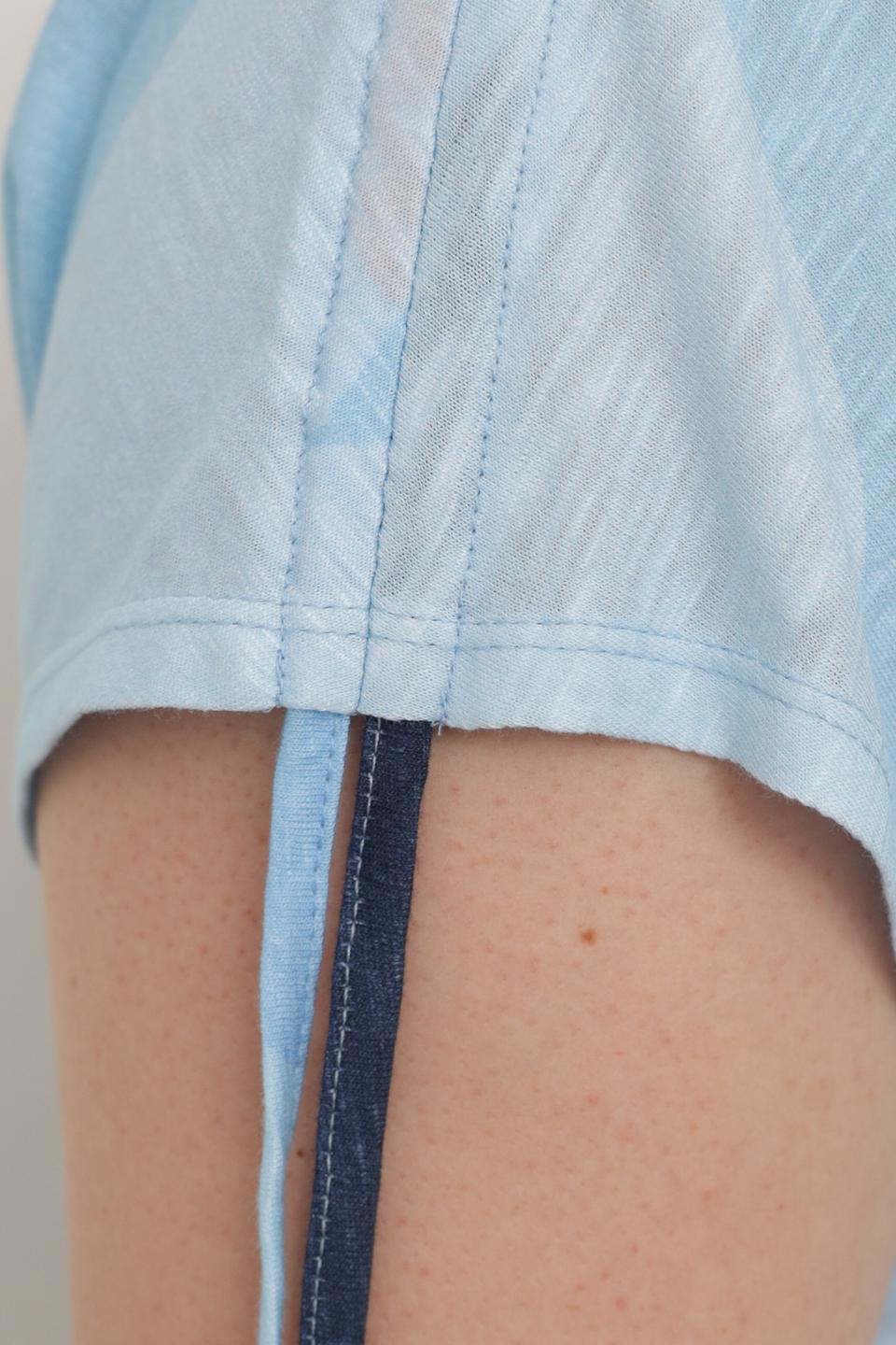 Футболка Thomas Rabe с принтом голубой