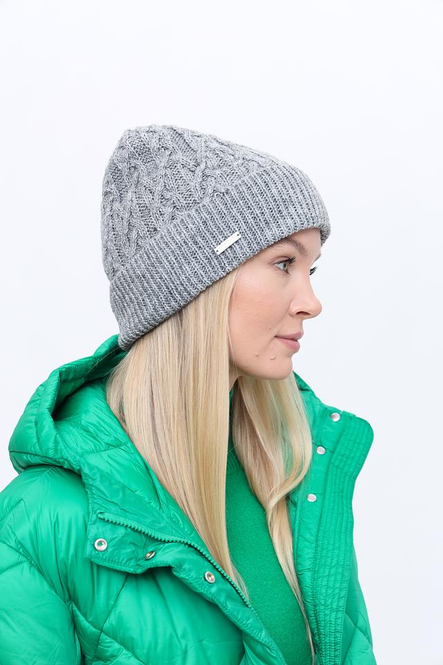 Шапка Seeberger серая с косами