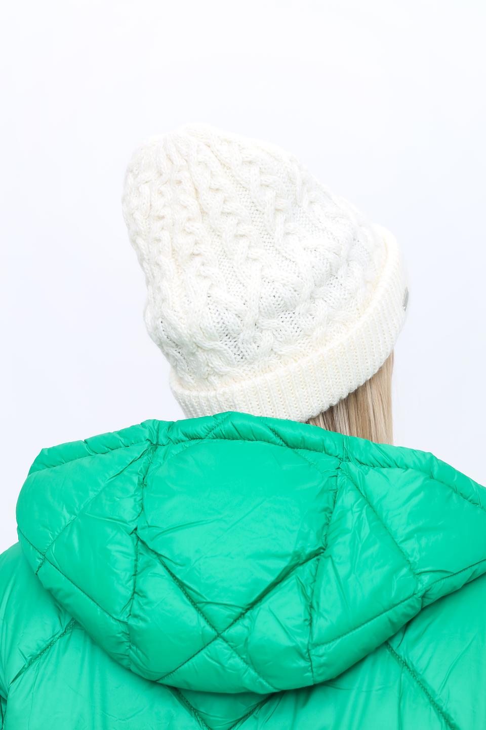 Шапка Seeberger вязаная белая