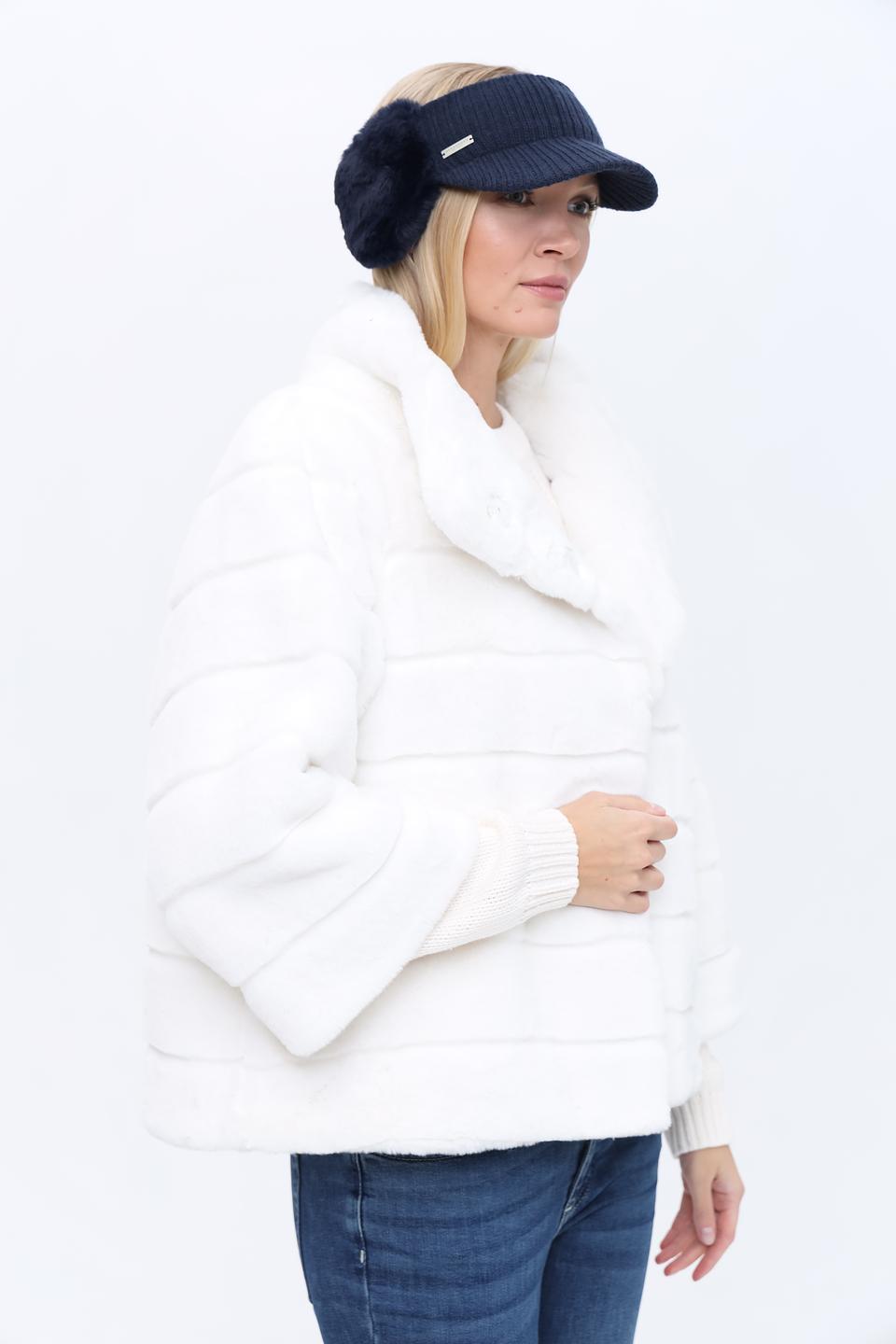 Повязка Seeberger с мехом синяя