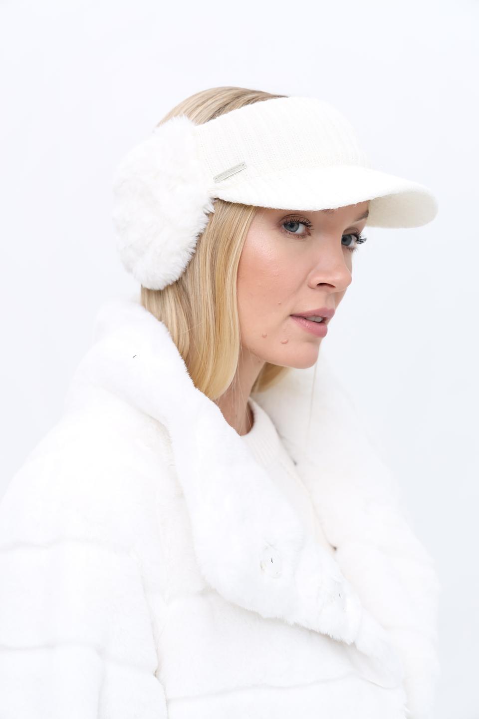 Повязка Seeberger с мехом белый